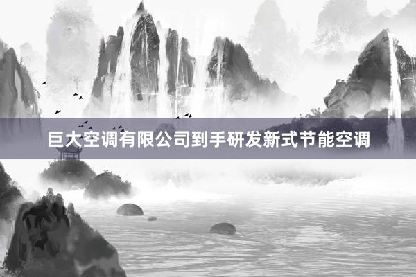 巨大空调有限公司到手研发新式节能空调